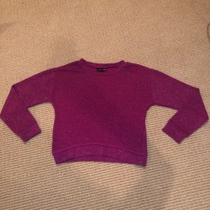 paper doll glitter long sleeve top